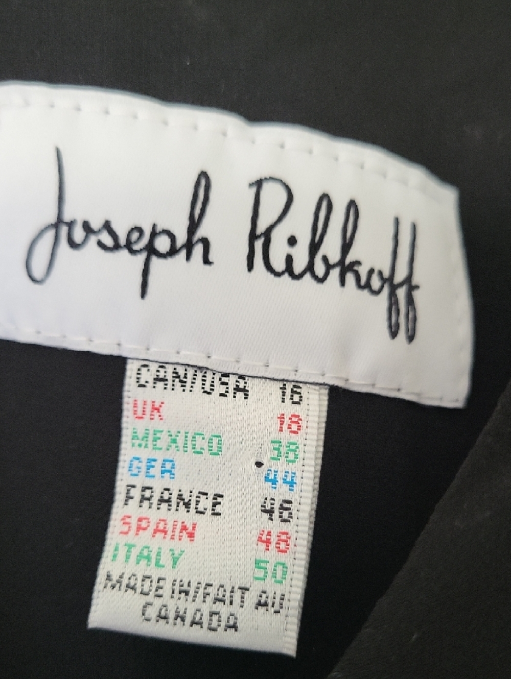 Joseph Ribkoff Black Elegant Dress - Picture 2 of 5